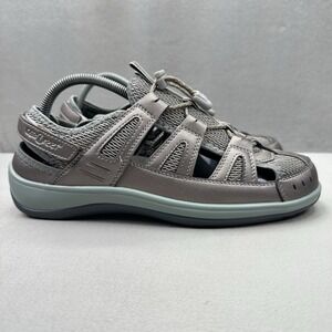 OrthoFeet Verona 997 Womens‎ Size 9.5 (B) Sandals Pewter Casual Orthopedic